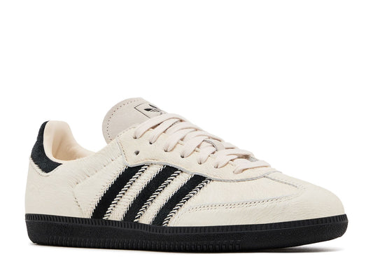 Wmns Adidas Samba OG "Wonder White Black Pony" BF