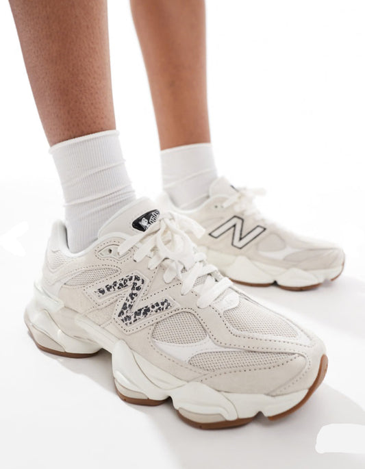 New Balance 9060 'Cream Leopard Print'