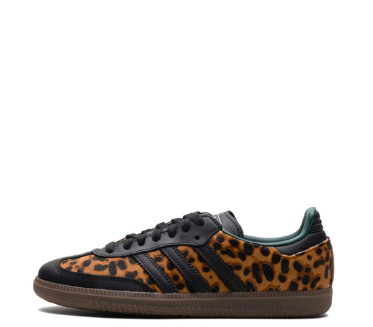 Wmns Adidas Samba OG 'Black Green Leopard'