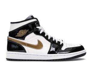 Air Jordan 1 Mid Patent SE 'Black Gold'