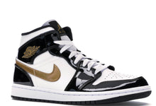 Load image into Gallery viewer, Air Jordan 1 Mid Patent SE &#39;Black Gold&#39;
