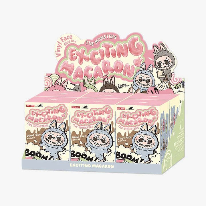 Pop Mart Labubu The Monsters Exciting Macaron Vinyl Plush Pendant Blind Box