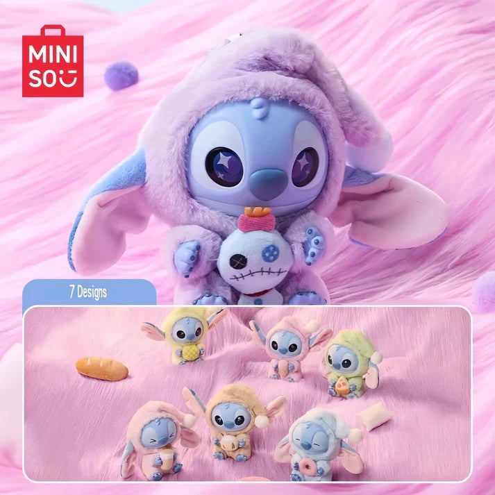 Miniso Disney Stitch Eat Something Before Sleep Vinyl Series Blind Box
