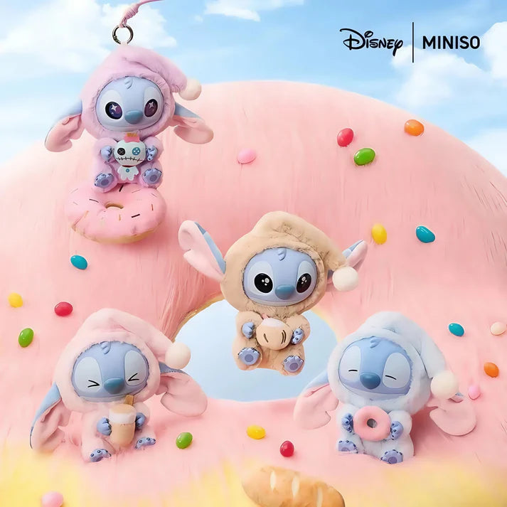 Miniso Disney Stitch Eat Something Before Sleep Vinyl Series Blind Box
