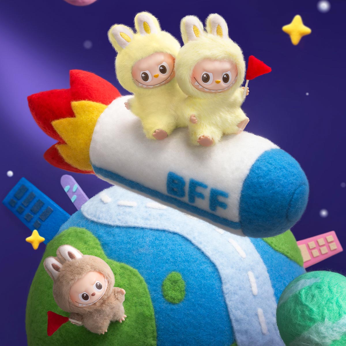 Pop Mart Labubu The Monsters Pin for Love Series N-Z Vinyl Plush Pendant Blind Box