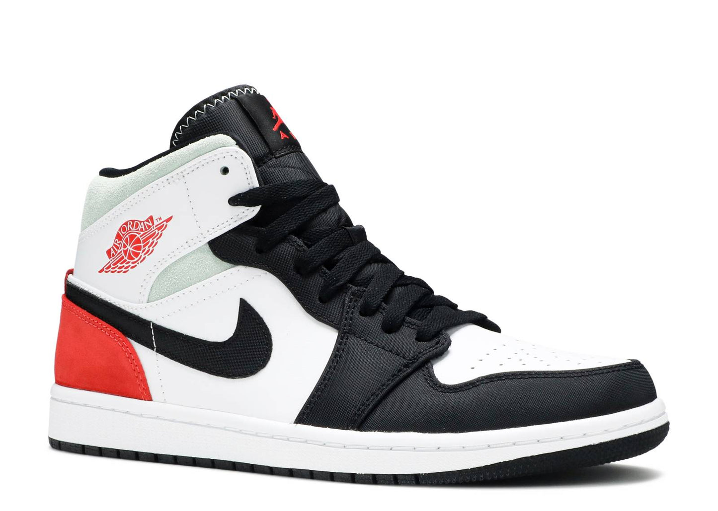 Air Jordan 1 Mid SE "White Black Red Spruce"