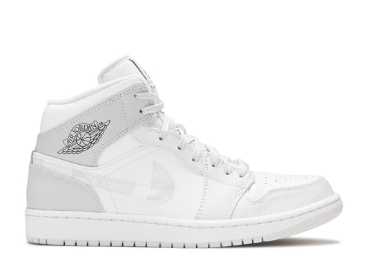 Air Jordan 1 Mid SE GS "Swoosh Logo- Grey Camo"