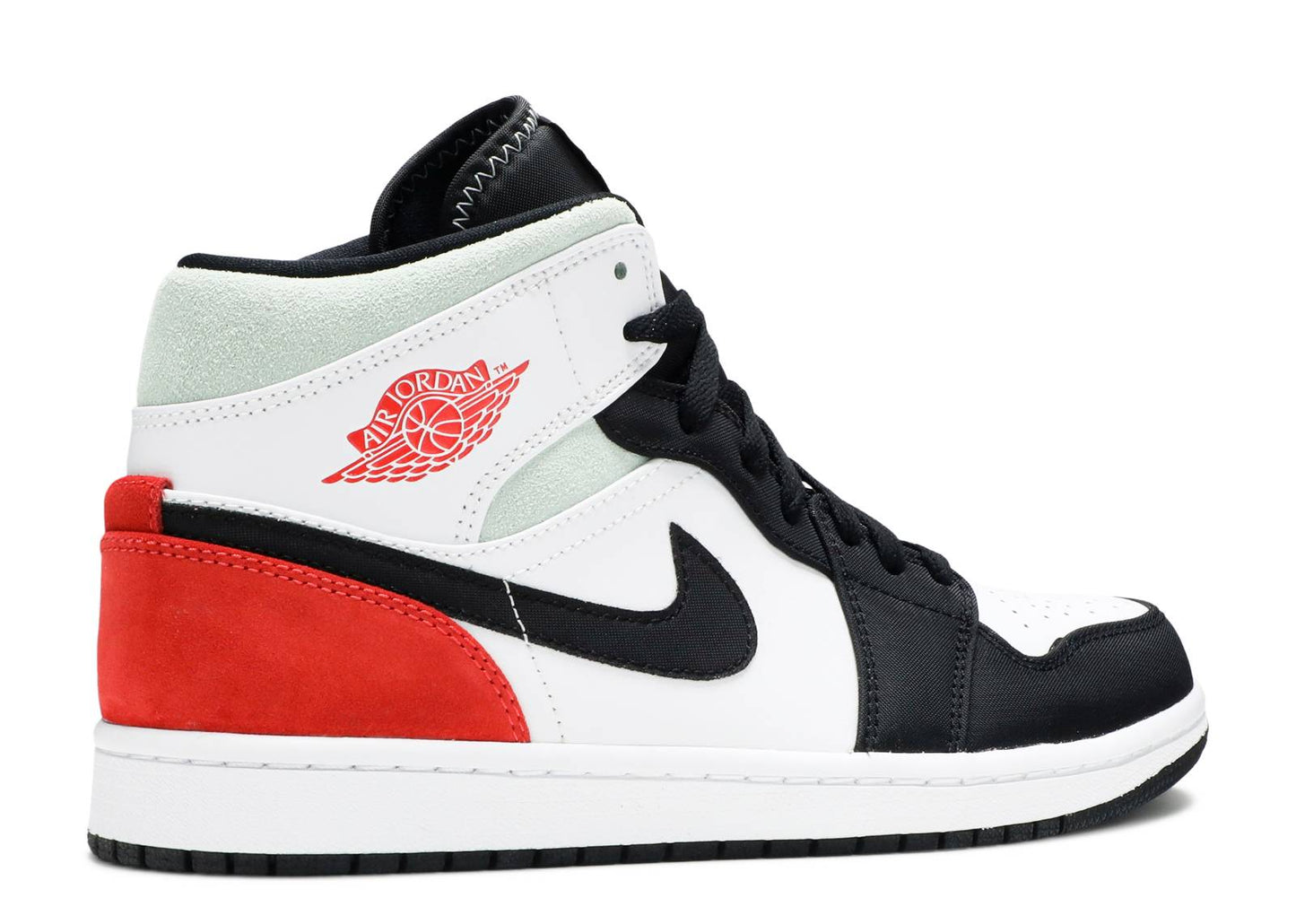 Air Jordan 1 Mid SE "White Black Red Spruce"