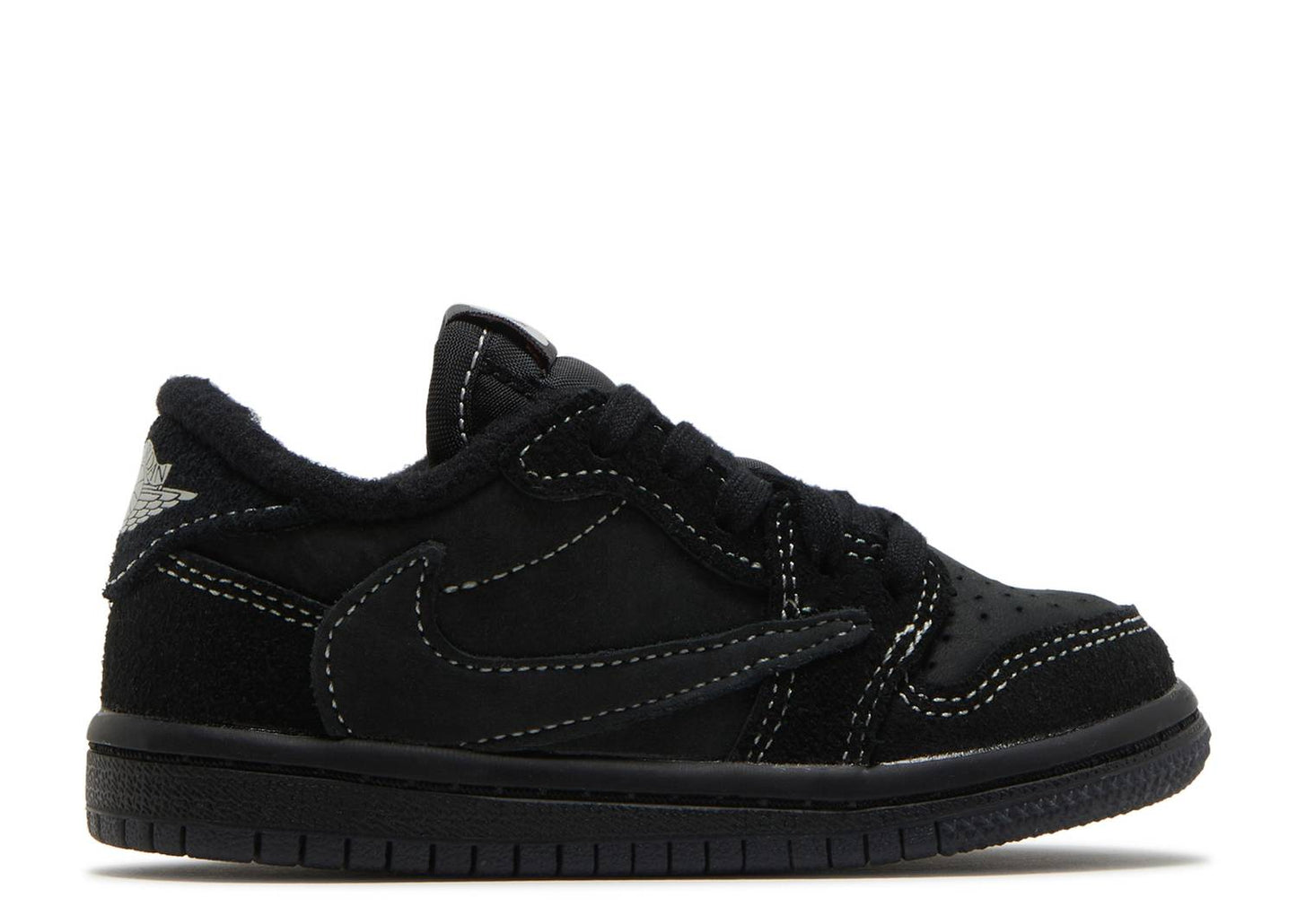Travis Scott X Air Jordan 1 Low 'Black Phantom' PS/TD
