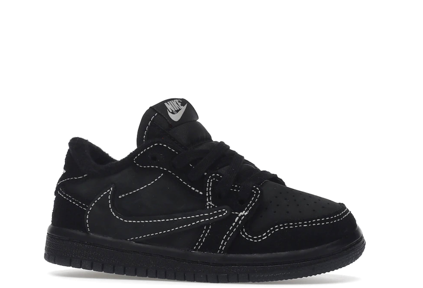 Travis Scott X Air Jordan 1 Low 'Black Phantom' PS/TD