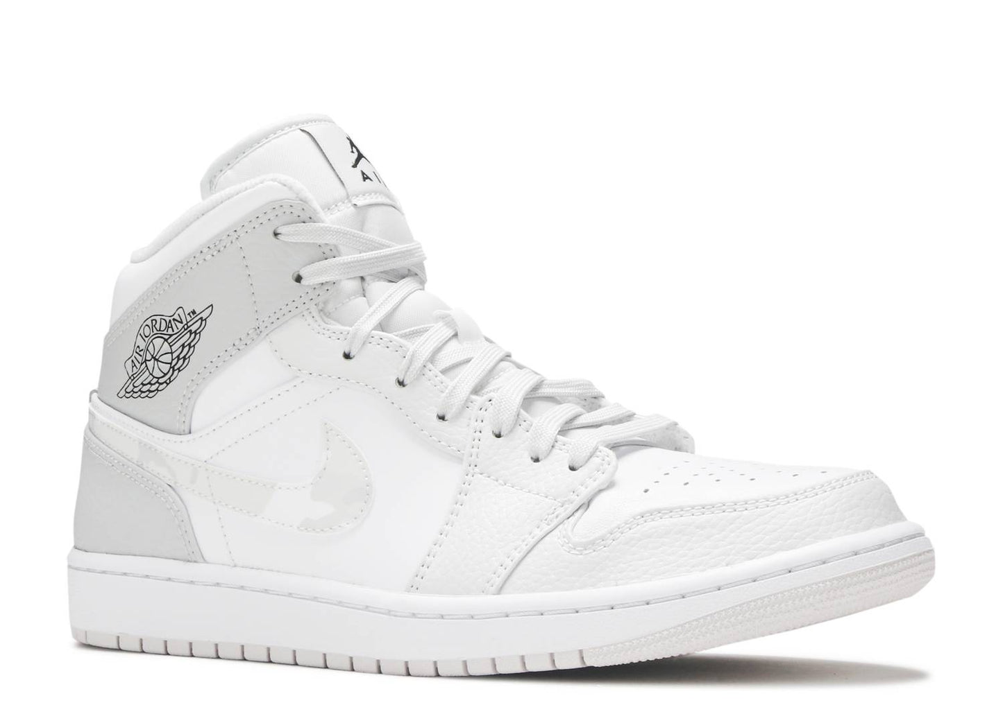 Air Jordan 1 Mid SE GS "Swoosh Logo- Grey Camo"