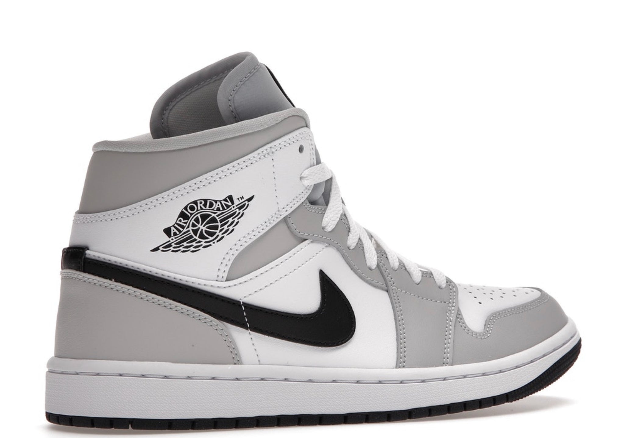 Jordan 1 Mid Light Smoke Grey for Women