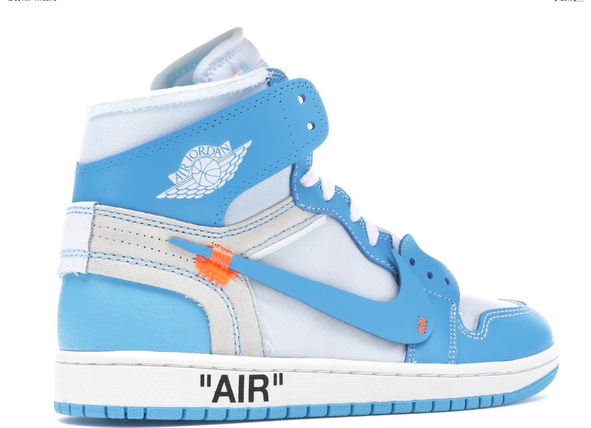 Calibre Vind bus OFF-White X Air Jordan 1 "OFF-White UNC" – LevelUpKickz